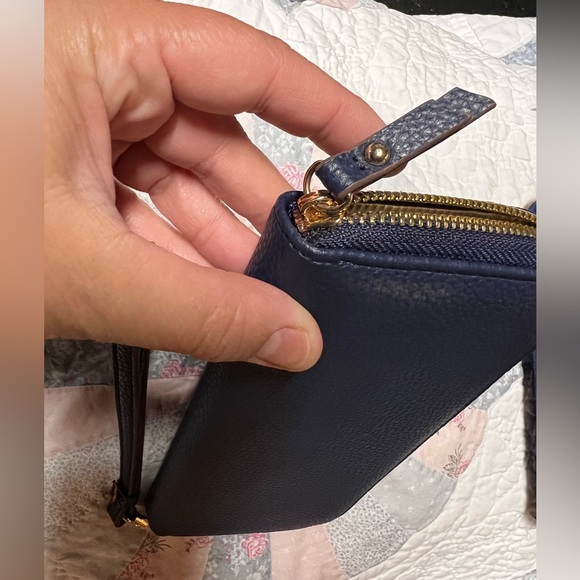 Anne Klein Navy Wallet with Gold Accent - Picture 5 of 6